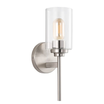 Juno Farmhouse Industrial Iron Cylinder LED Sconce - JONATHAN Y